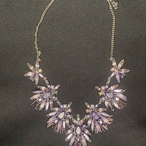 INC Elegant Purple Gemstone Necklace